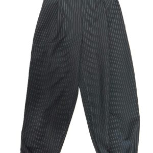 Pantalón bomber rayas gris claro