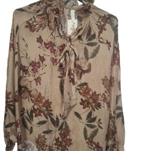 camisa Rossi estampado crema