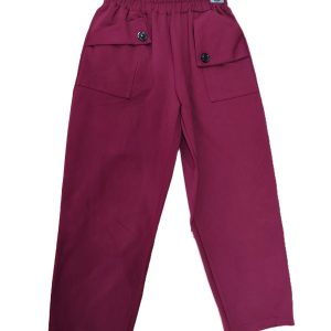 Pantalón bolsillos burdeos