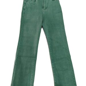 Pantalón vaquero Flared verde