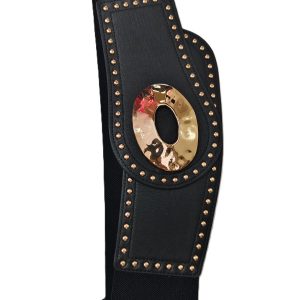 Cinturón negro hebilla