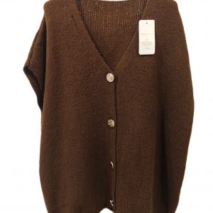 Chaleco Rosi marrón lana