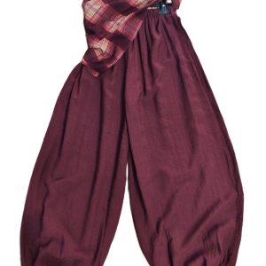 Pantalón bomber pañuelo burdeos