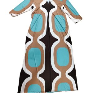 Vestido simétrico azul Ágatha