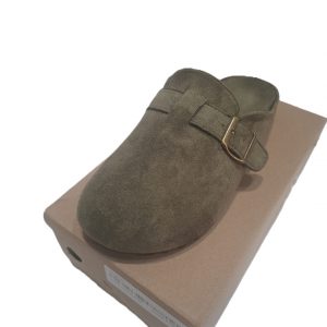 Zueco antelina verde