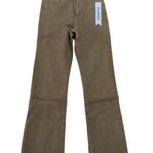 Pantalón vaquero Flared caqui