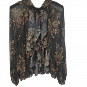 Blusa estampada volantes