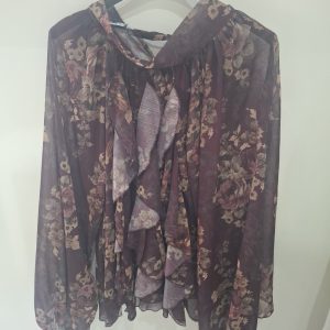 Blusa estampada volantes