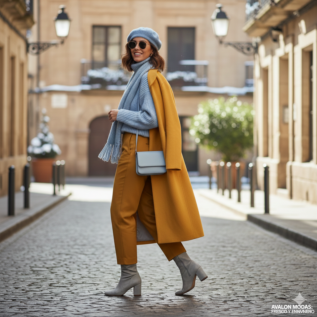 Imagen de una modelo siguiendo la moda del amarillo de temporada, imagen de cabecera del blog de la web Avalon Modas - avalonmodas.com