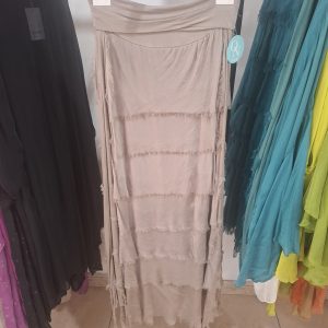 Falda Seda beige claro