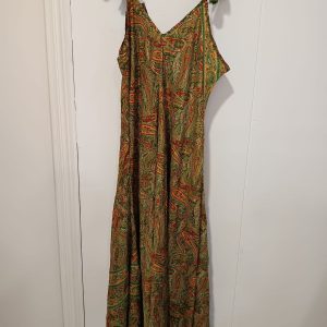 Vestido Ara seda Mostaza