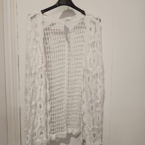 Chaleco crochet blanco