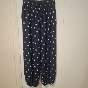Pantalon lunares azul marino