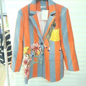 Chaqueta Naranja /Azul claro