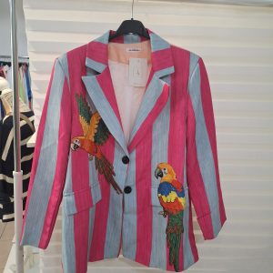 Chaqueta Rayas Fucsia yAzul