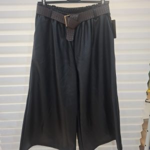 Pantalon Polipiel Ancho negro