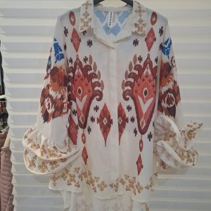 Camisa Naranja turquesa