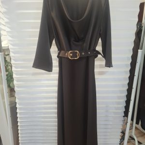 Vestido Saten Chocolate